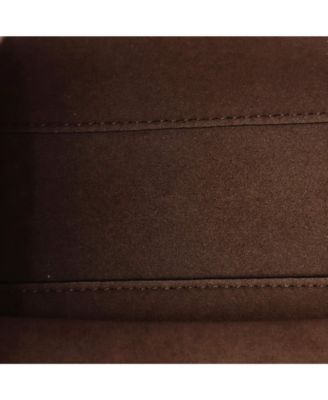 Mini Logo Crossbody Bag Perforated Faux Leather