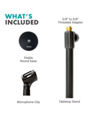 TMC-3 Adjustable Tabletop Mic Stand with Mic Clip