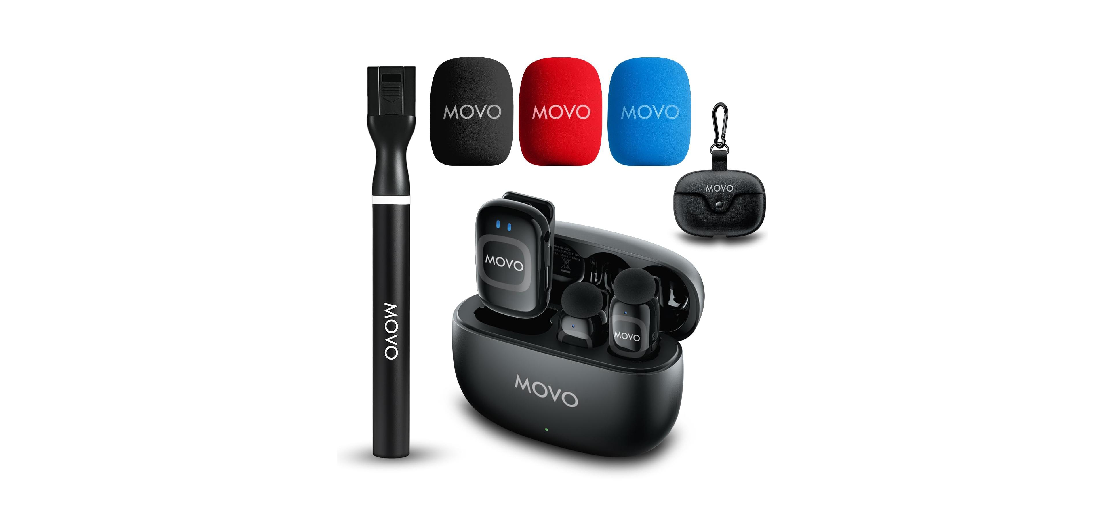 Movo NanoMic Wireless Lavalier Microphone with Wmx-HM2 Handle