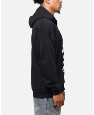 Men's Gothic Distressed Zip Hoodie