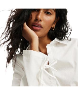 Women's Gathered Long Sleeve Shirt