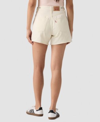 Women's Cotton Cinch-Waist Denim Shorts 