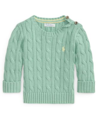 Baby Boys' Cable-Knit Crewneck Sweater