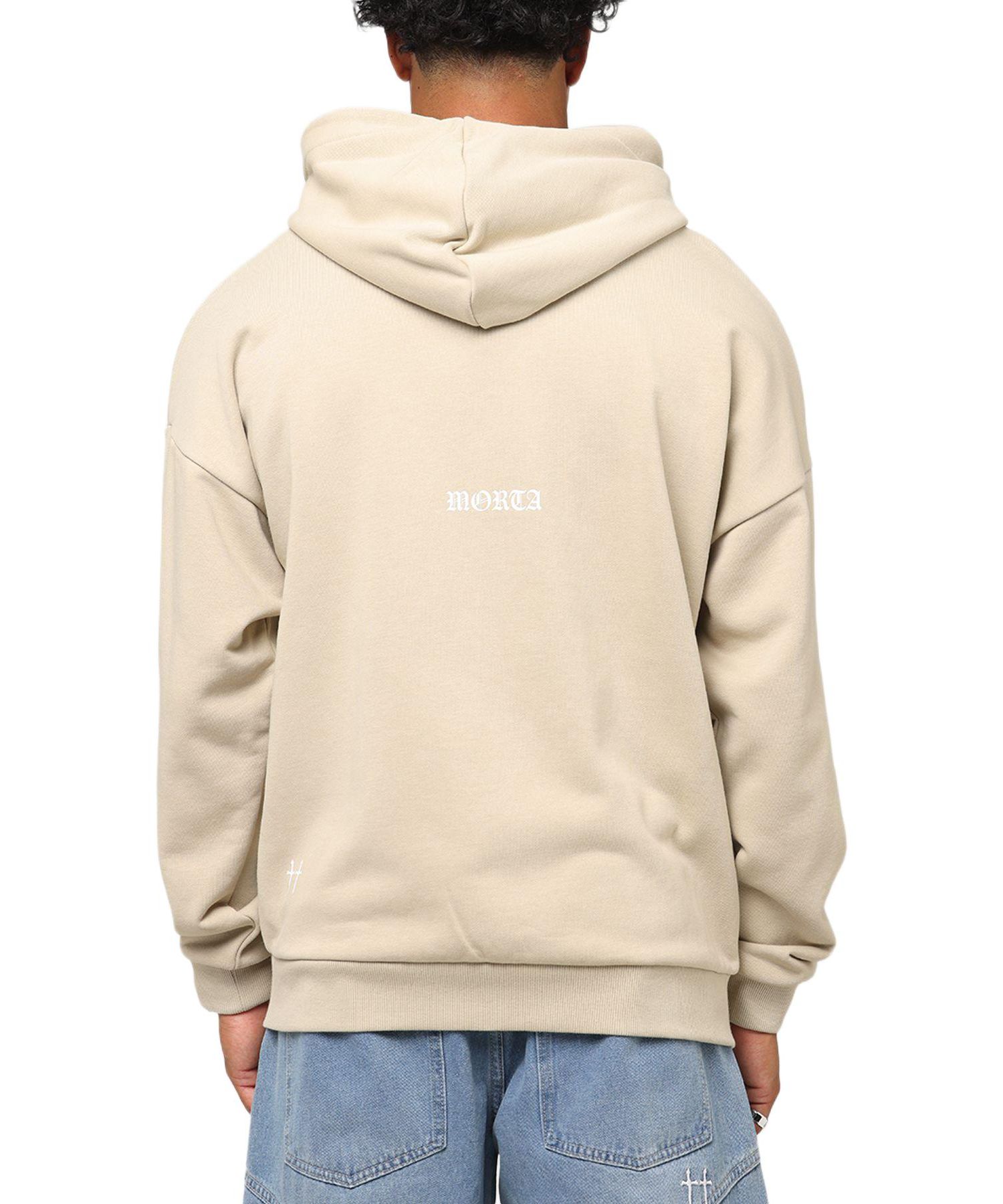 Men's Gothic Distressed Zip Hoodie
