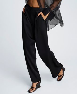 Women's Satin Wide Leg Pants