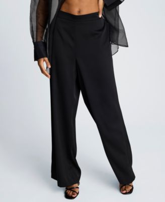Women's Satin Wide Leg Pants