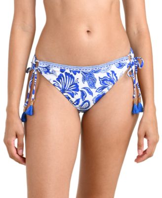 Women's Botanical Brocade Adjustable Loop Hipster Swim Bottoms