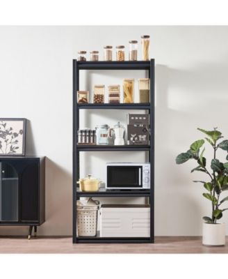 5-Tier Storage Shelves, 2000-Lb Capacity, 18"D x 32"W x 72"H, Adjustable Metal Utility Rack