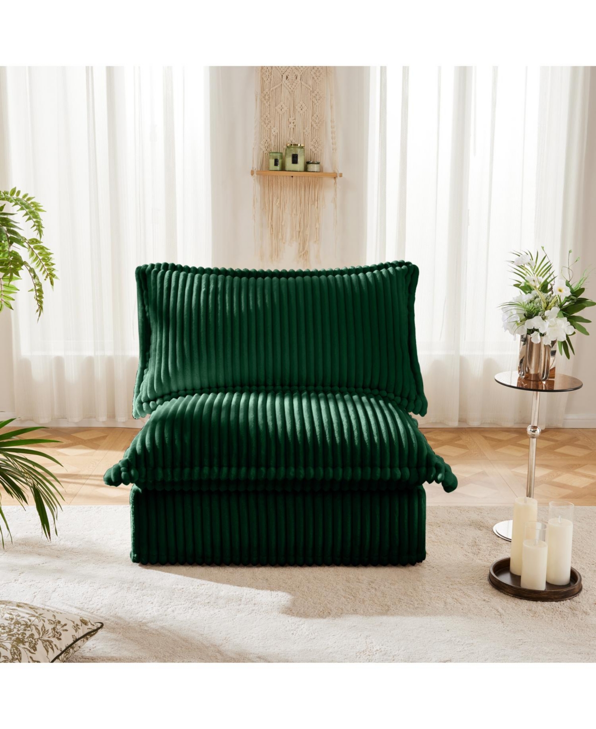 Streamdale Furniture Koala Armless Sofa - Green