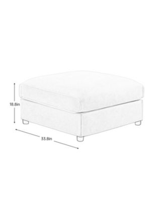 24" Ottoman Sofa -Camel