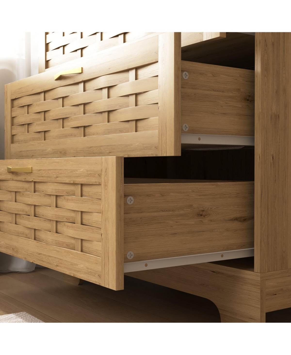 Boyel Living 4 Drawer Dresser - Modern Chest of Drawers for Versatile Storage