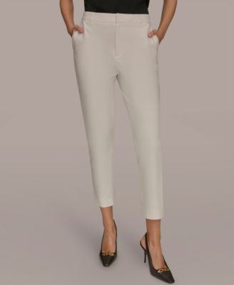 Women's Flat-Front Stretch Double-Layer Pants