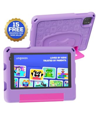 7" A7 Educational Kids Tablet with Epic! and Lingokids 32GB with Parental Controls & Kid-Proof Case