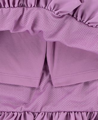 Girls' 4-6X Lace It Up Crewneck T-Shirt and Scooter Shorts, 2-Piece Set