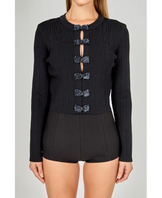 Women's Bow Detail Cropped Top