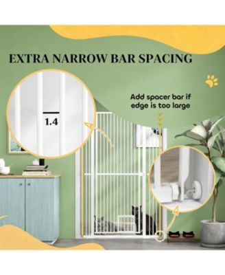 Tall & Extra Wide Heavy Duty Pet Gate for Large Dogs in White