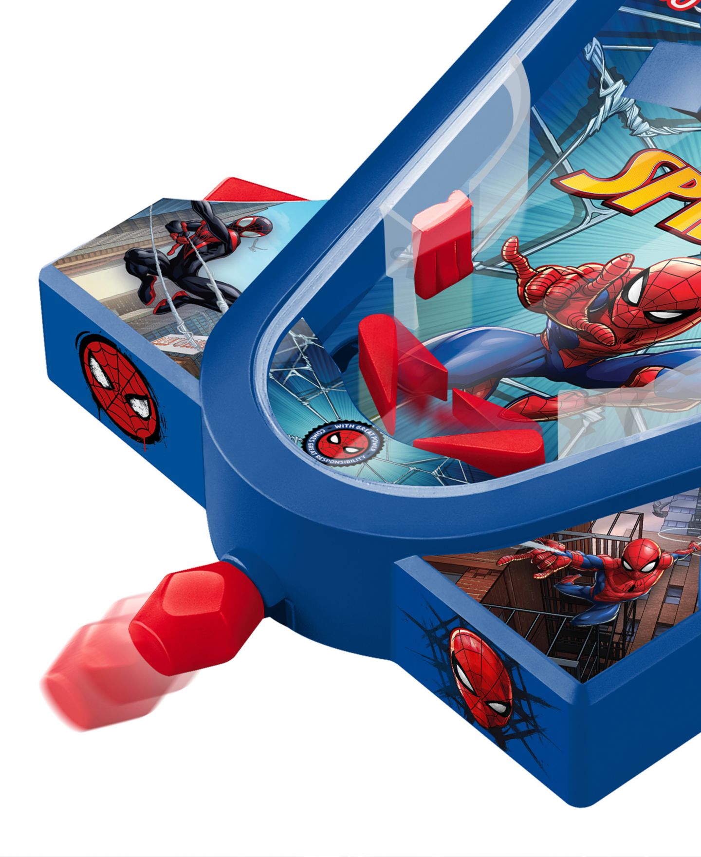 Детская игрушка World Tech Toys Spider-Man Mini Tabletop Pinball Game, Ages 4+ — фото 6