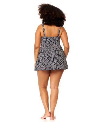 Trendy Plus Size Calabria Printed Swim Dress