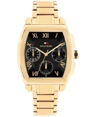 Men's Multifunction Gold Tone Stainless Steel Bracelet Watch, 36mm