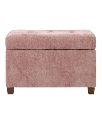 18.25" Fabric Metro Storage Ottoman
