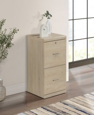 28.5" Wood Alpine 2-Drawer Vertical File Cabinet