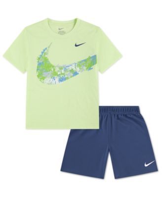Boys' 4-7 Crewneck T-Shirt and Mesh Shorts, 2-Piece Set
