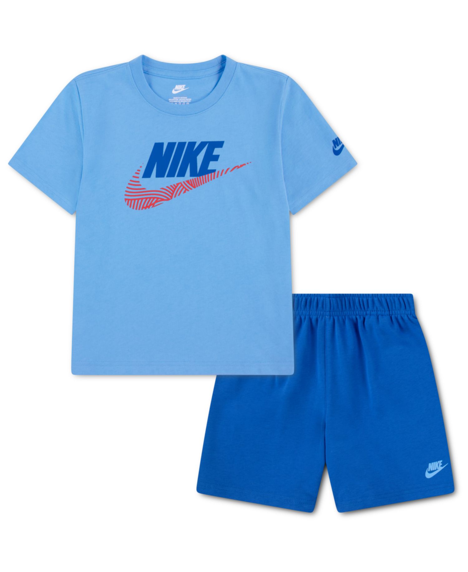 Boys' 2T-7 Futura Crewneck T-Shirt and Shorts, 2-Piece Set