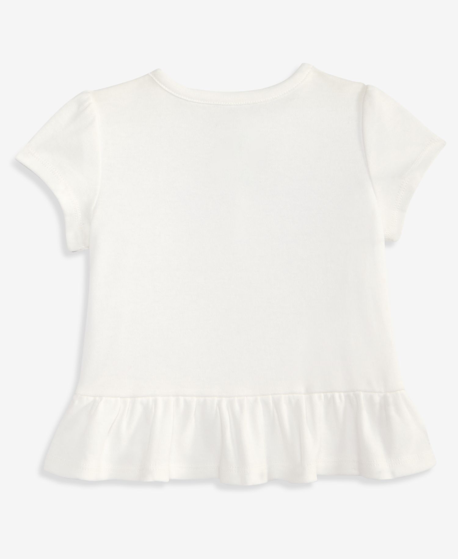Baby Girls' 3M-24M Mix and Match Cat Face Peplum T-Shirt