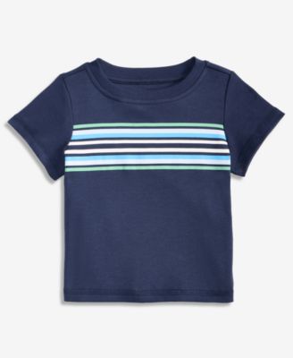 Baby Boys' Placed-Stripe T-Shirt
