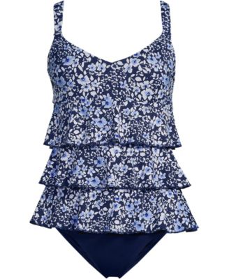 Women's Ruffle Fauxkini One Piece Swimsuit