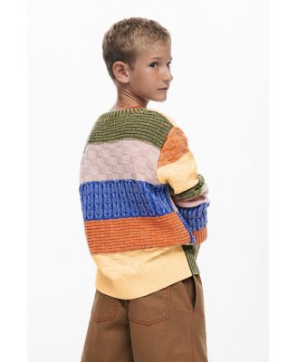 Boys Boys's Knit sweater with patches