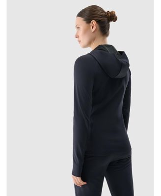 Women's regular quick-dry training sweatshirt - black