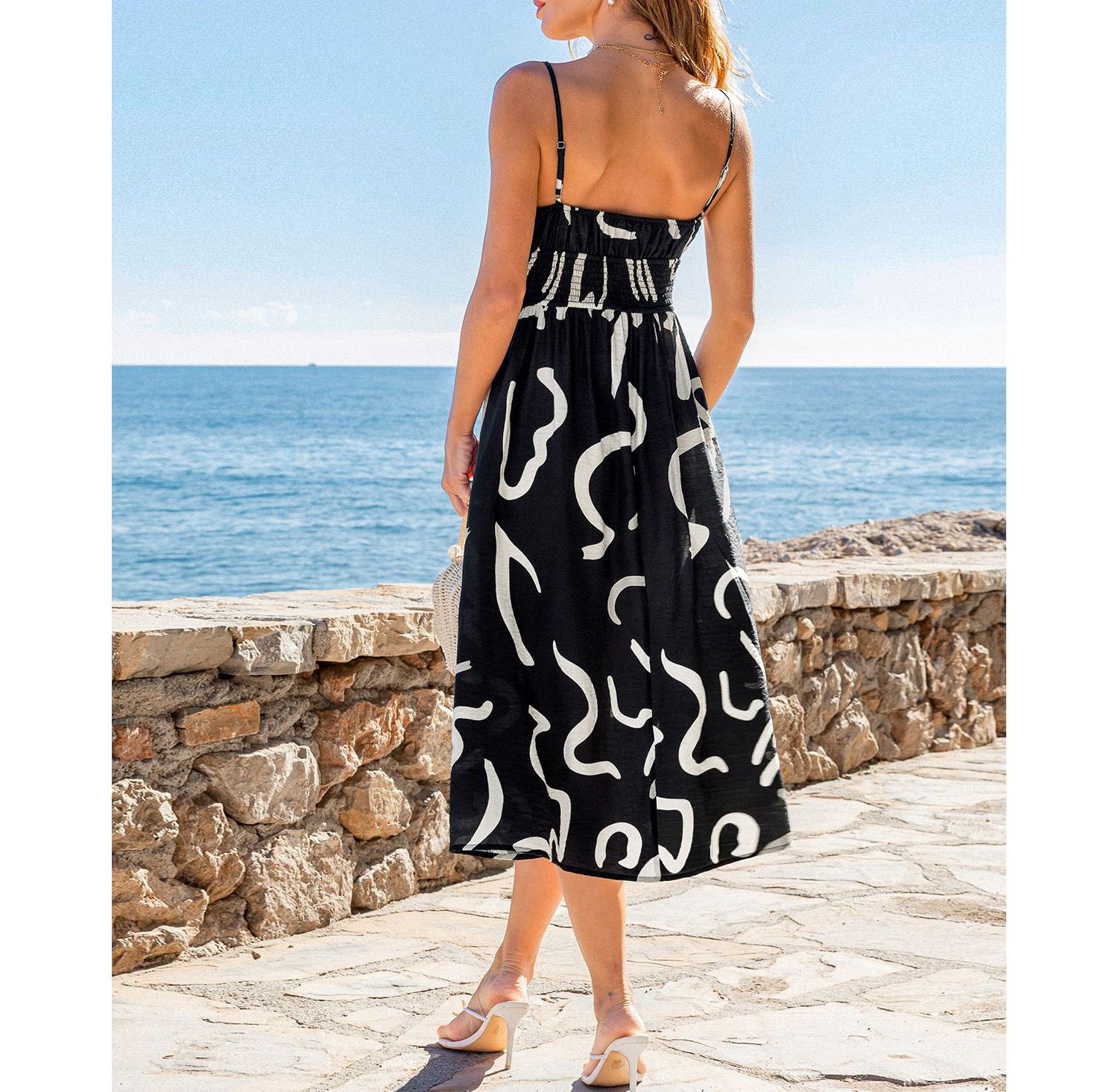 Women's Amulet Abstract Midi Beach Dress