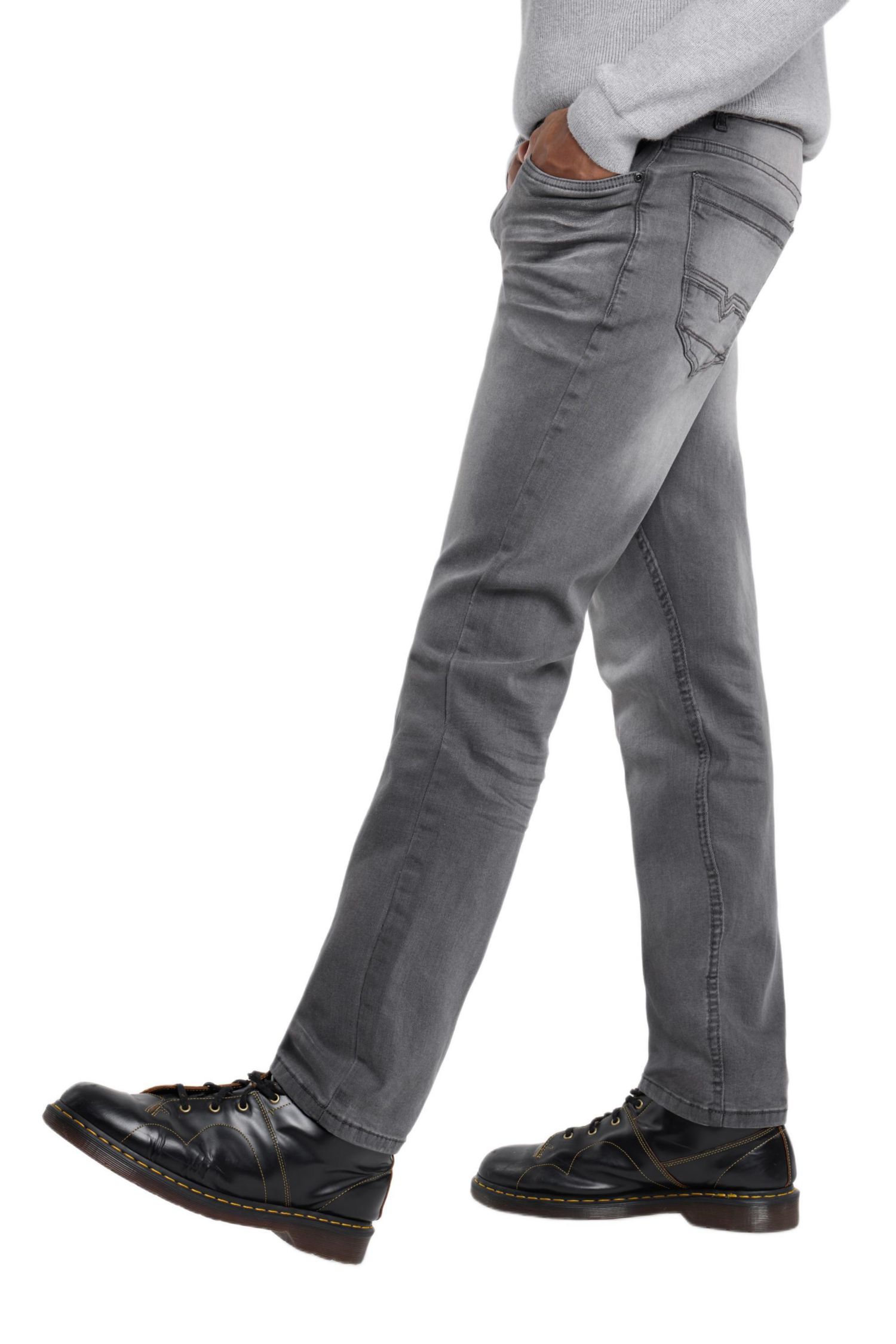 Men's Pieced Pockets Slim Fit Jeans
