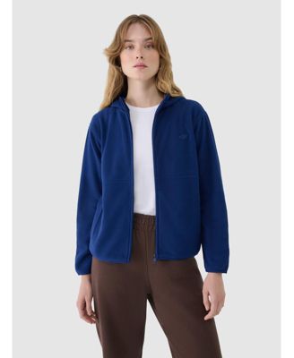 Women's regular hooded fleece - navy blue