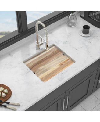 21x18 Inch White Granite Composite Quartz Workstation Undermount Kitchen Sink