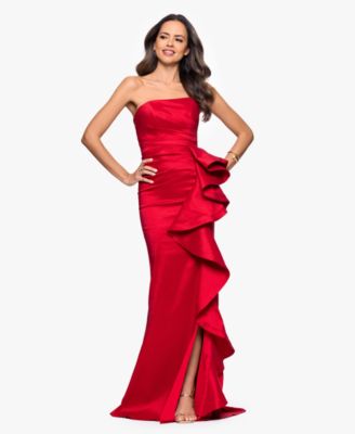 Women's Long Stretch Strapless Gown