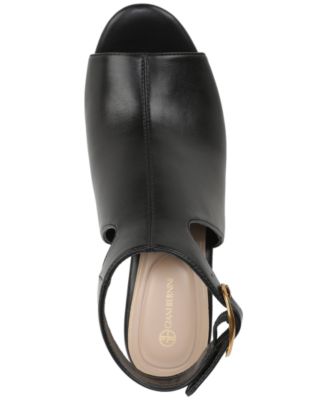 Women's Olliee Peep Toe Block Heel Shooties