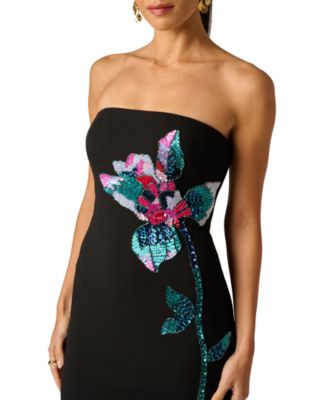 Women's Knit Strapless Ball Gown