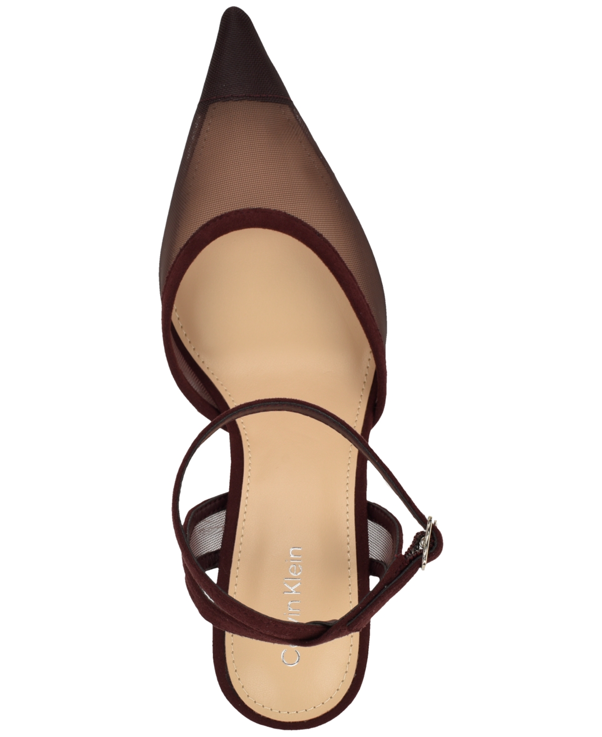 Calvin Klein Women's Ozala Mesh Ankle Strap Stiletto Pumps