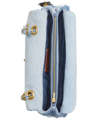 Quilted Tabby Medium Repurposed Denim Patchwork Shoulder Bag 26 