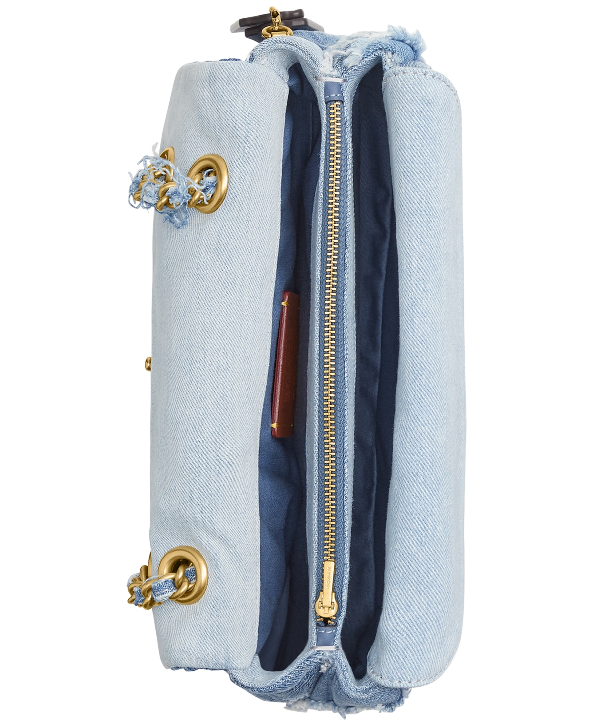 Coach Soft Quilted Denim Patchwork Tabby Small Shoulder Bag