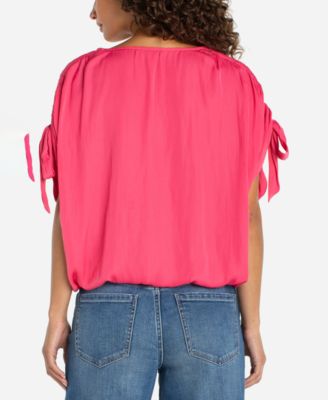 Women's Dolman V-Neck Woven Top