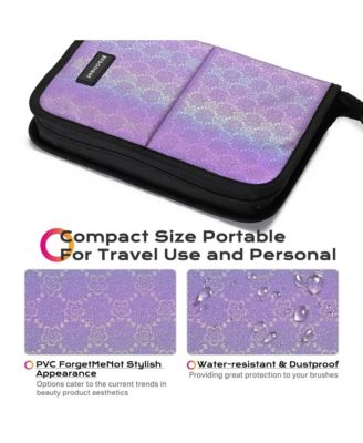 Makeup Brush Holder Bag Foldable Cosmetic Case ForgetMeNot