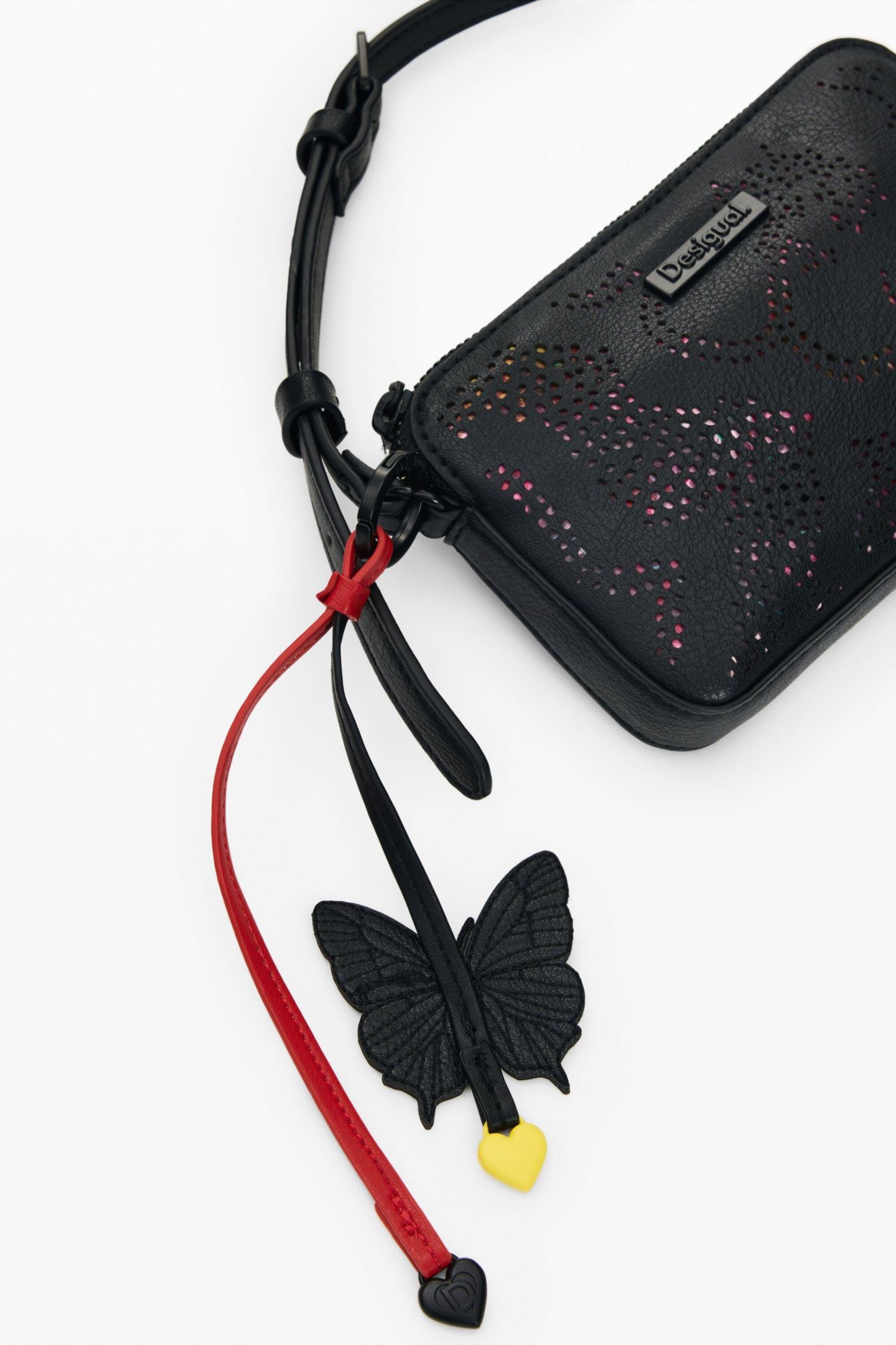 Сумка Desigual Small charm crossbody purse, цвет: Чёрный — фото 6