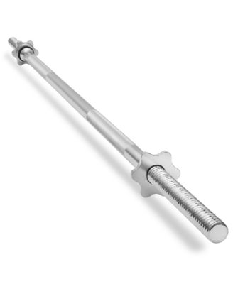 1" Standard Weightlifting Barbell, 5 FT Threaded Straight Bar with Star Collars