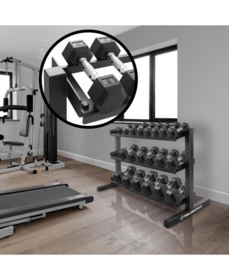 3-Tier Dumbbell Weight Rack, Heavy-Duty