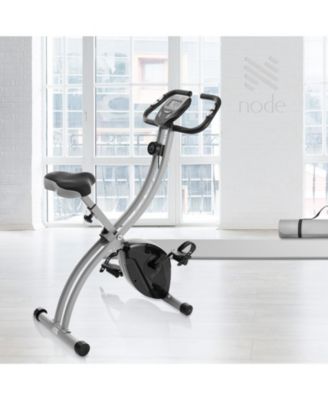 Indoor Cycling Bike - Folding, Upright Stationary Exercise Cycle with Magnetic Resistance