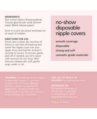 M3 Disposable Nipple Covers for Women | Hypoallergenic & Breathable Nipple Covers | Seamless, Single-Use & Medical Grade, 40 Count