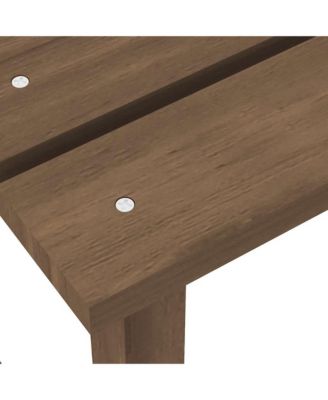 Garden Chair Brown Solid Fir Wood 27.4 x 34.1 x 35.2 in Ergonomic